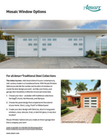 Amarr Mosaic Window Options