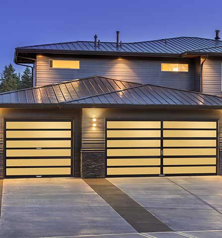 Horizon Multiview Dark Brown Garage Door