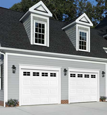 Olympus Short Panel True White Garage Door